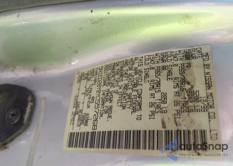 2000 Nissan Xterra Se/Xe из США, поврежденный, VIN 5N1ED28Y0YC557268